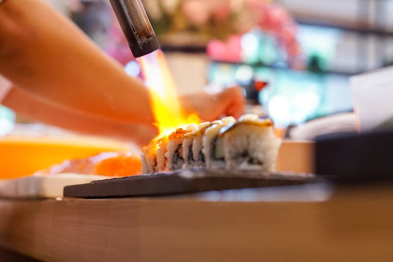 SushiPoint keuken en chef aan het werk